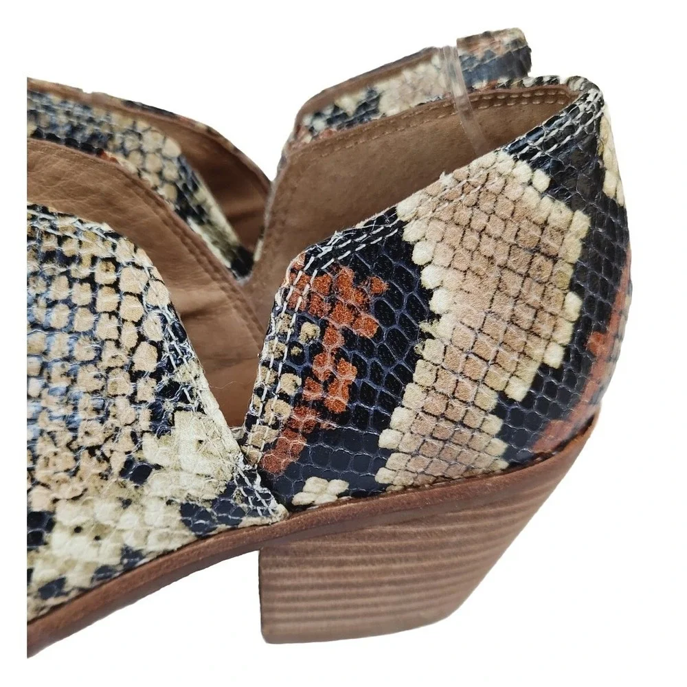 Madewell Womens Gloria Snake Embossed Leather Bootie Size US 8 Shoes Boot AH737 - Picture 9 of 16